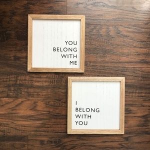 I Belong With You & You Belong With Me Frames